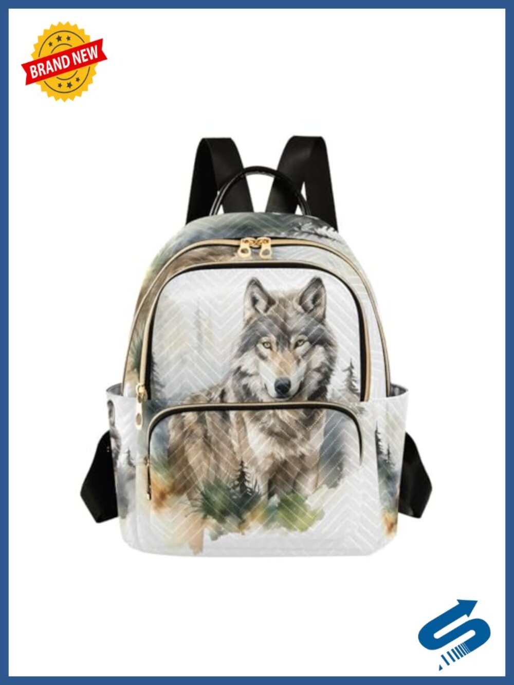Quilted Nylon Backpack Purse Lightweight Travel Daypack